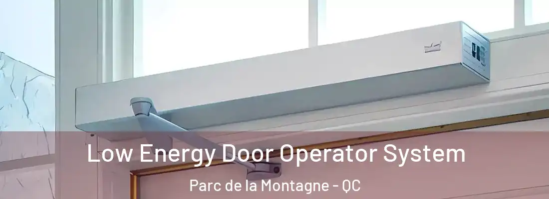  Low Energy Door Operator System Parc de la Montagne - QC