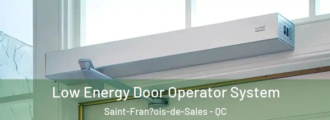  Low Energy Door Operator System Saint-Fran?ois-de-Sales - QC